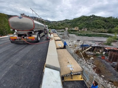 collaudo ponte sul Magra